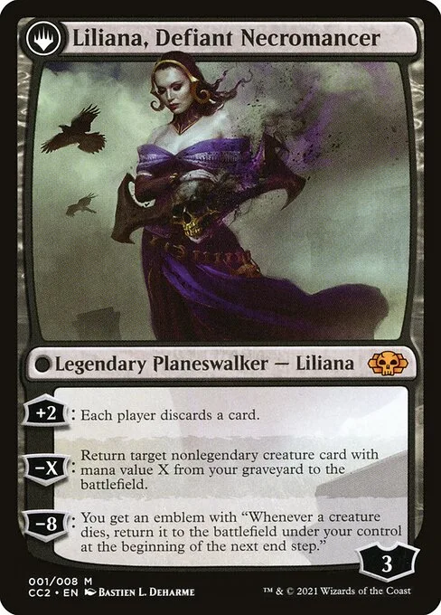 Liliana, Heretical Healer // Liliana, Defiant Necromancer (back)