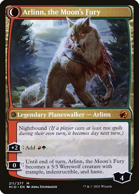 Arlinn, the Pack's Hope // Arlinn, the Moon's Fury (back)