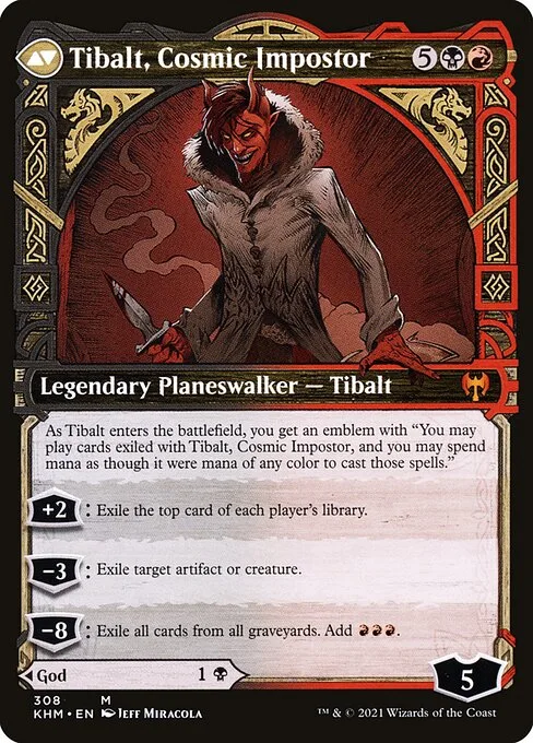 Valki, God of Lies // Tibalt, Cosmic Impostor (back)