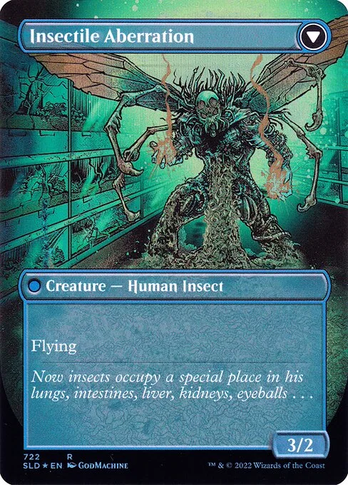 Delver of Secrets // Insectile Aberration (back)