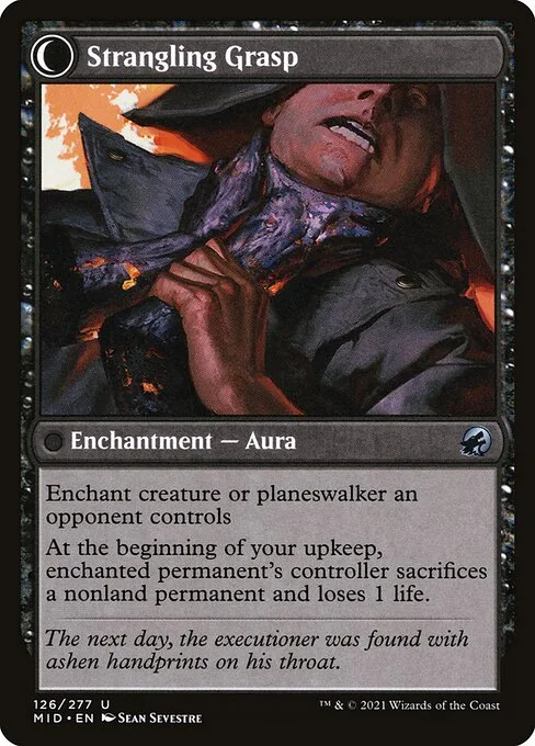 Vengeful Strangler // Strangling Grasp (back)