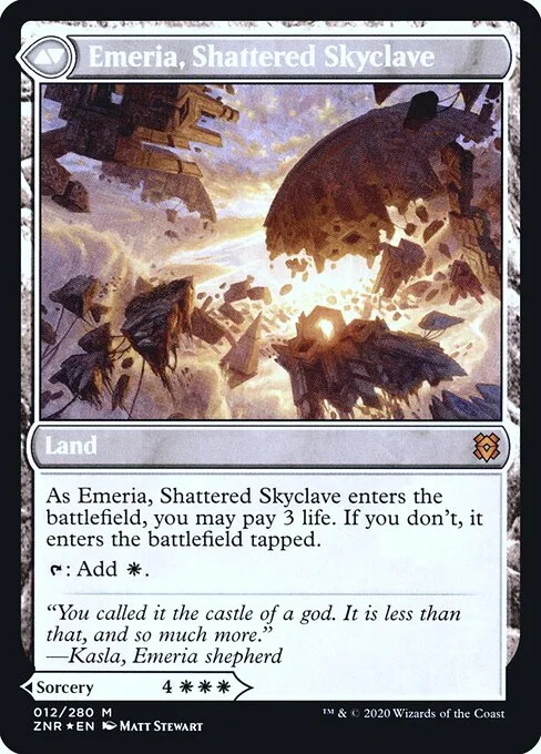 Emeria's Call // Emeria, Shattered Skyclave (back)