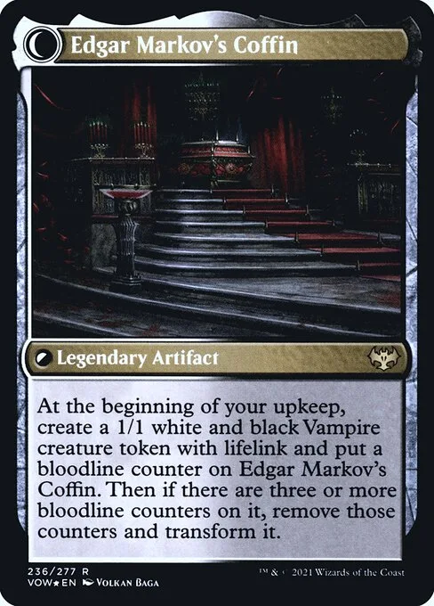 Edgar, Charmed Groom // Edgar Markov's Coffin (back)