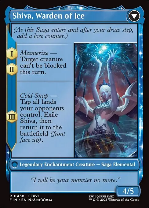 Jill, Shiva's Dominant // Shiva, Warden of Ice (back)
