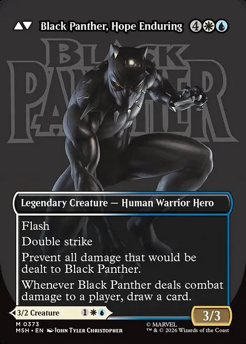 King T'Challa // Black Panther, Hope Enduring (back)