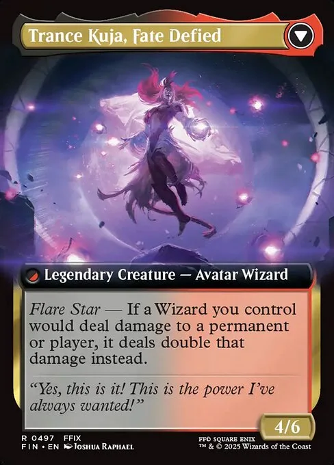 Kuja, Genome Sorcerer // Trance Kuja, Fate Defied (back)