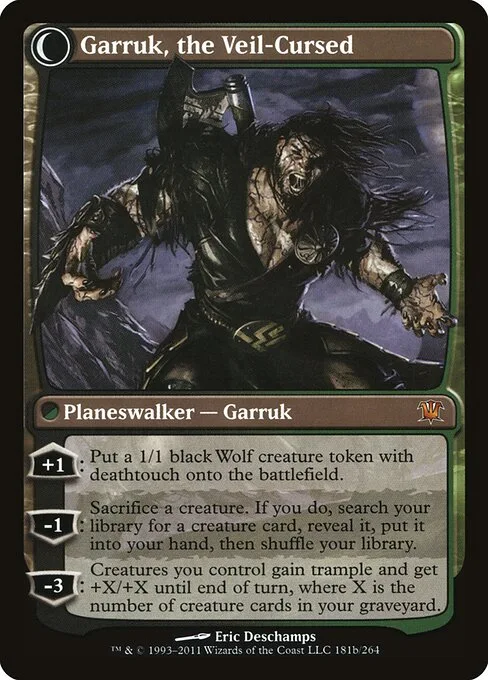 Garruk Relentless // Garruk, the Veil-Cursed (back)