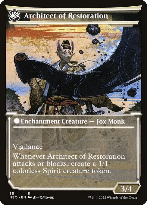 The Restoration of Eiganjo // Architect of Restoration (back)