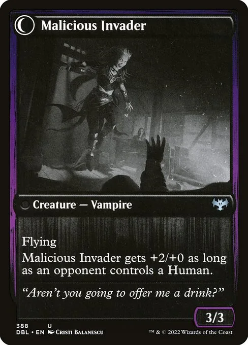 Innocent Traveler // Malicious Invader (back)