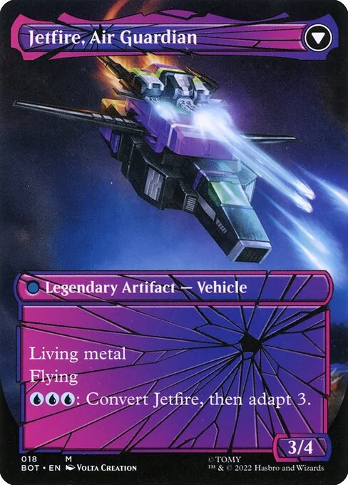 Jetfire, Ingenious Scientist // Jetfire, Air Guardian (back)