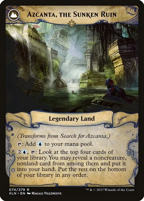 Search for Azcanta // Azcanta, the Sunken Ruin (back)