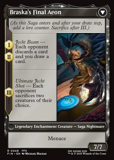 Jecht, Reluctant Guardian // Braska's Final Aeon (back)