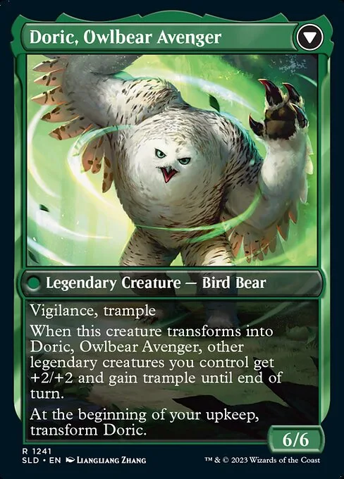 Casal, Lurkwood Pathfinder // Casal, Pathbreaker Owlbear (back)
