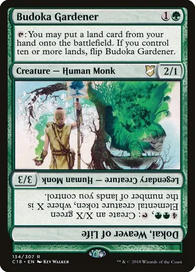 Budoka Gardener // Dokai, Weaver of Life (back)