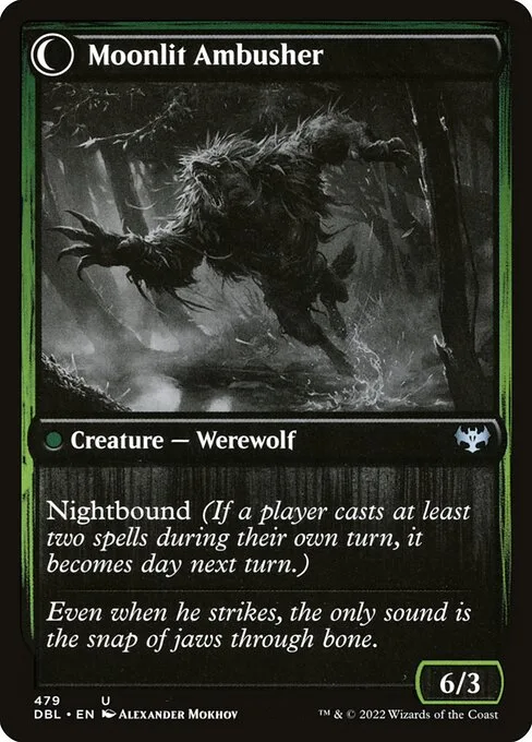 Oakshade Stalker // Moonlit Ambusher (back)