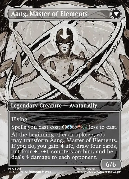 Avatar Aang // Aang, Master of Elements (back)