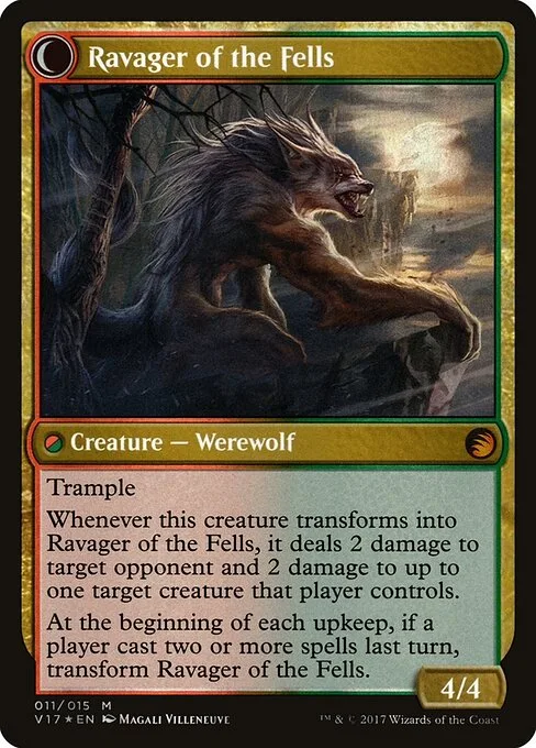 Huntmaster of the Fells // Ravager of the Fells (back)
