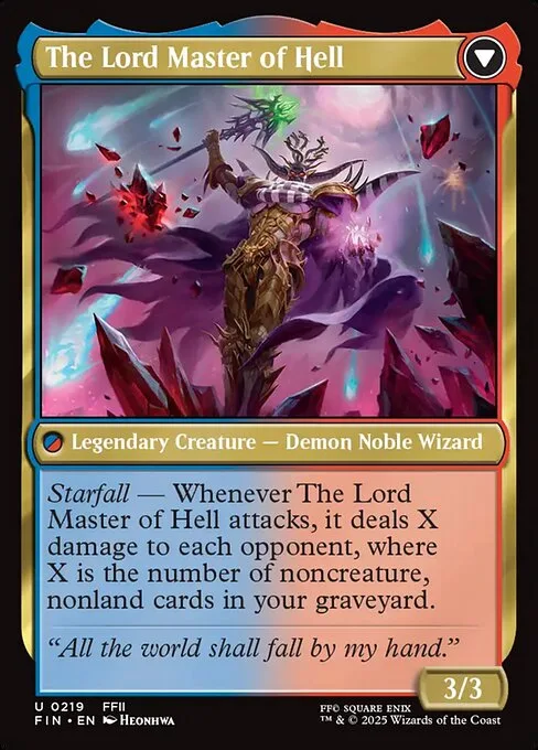 The Emperor of Palamecia // The Lord Master of Hell (back)