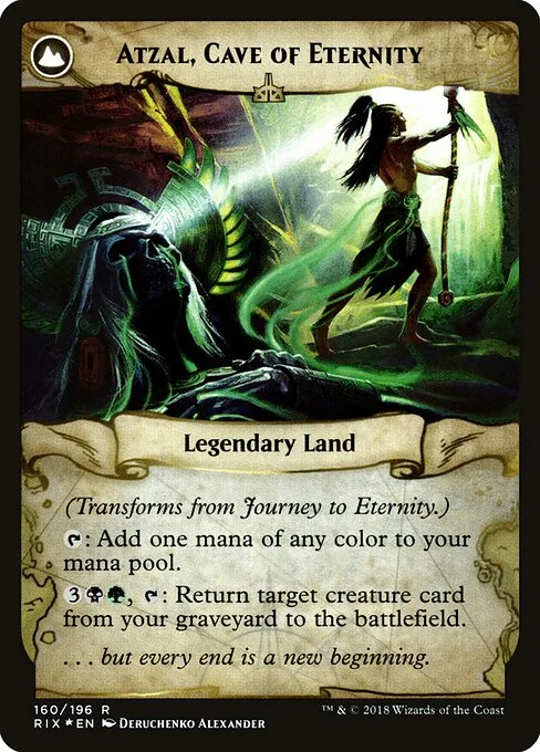 Journey to Eternity // Atzal, Cave of Eternity (back)
