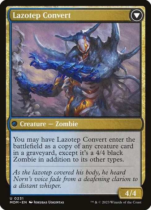 Invasion of Amonkhet // Lazotep Convert (back)