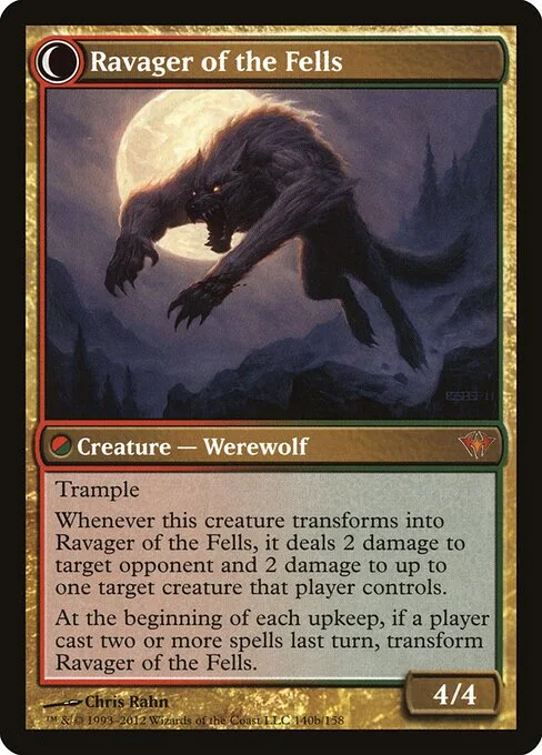 Huntmaster of the Fells // Ravager of the Fells (back)