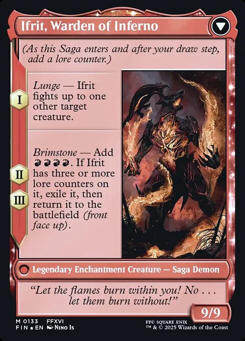 Clive, Ifrit's Dominant // Ifrit, Warden of Inferno (back)