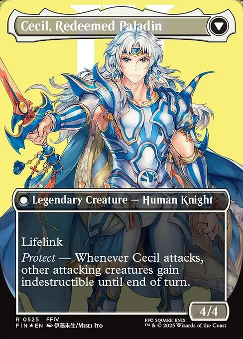 Cecil, Dark Knight // Cecil, Redeemed Paladin (back)