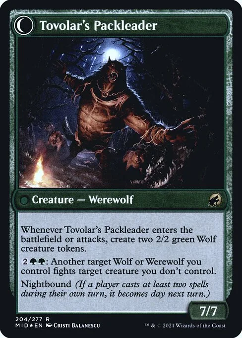 Tovolar's Huntmaster // Tovolar's Packleader (back)