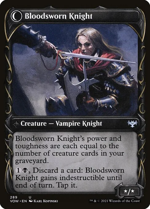 Bloodsworn Squire // Bloodsworn Knight (back)