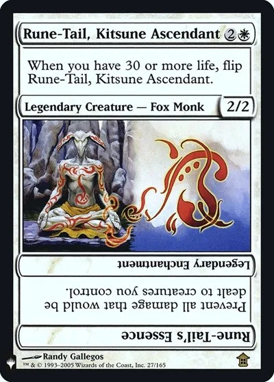 Rune-Tail, Kitsune Ascendant // Rune-Tail's Essence (back)