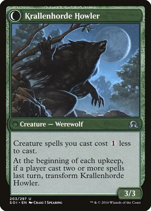Duskwatch Recruiter // Krallenhorde Howler (back)