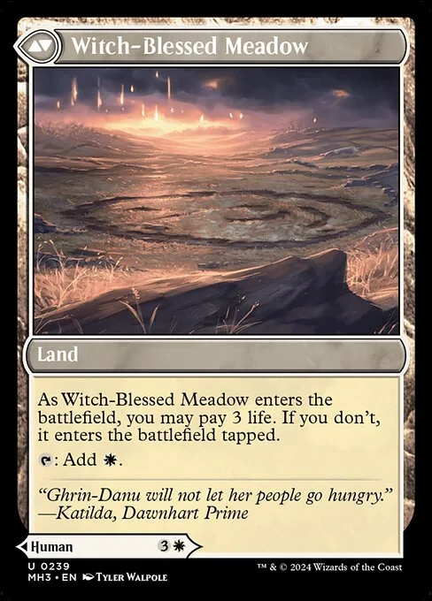 Witch Enchanter // Witch-Blessed Meadow (back)