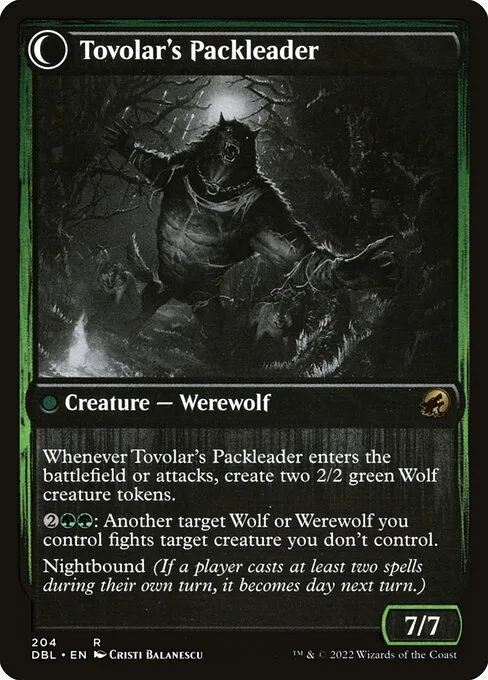 Tovolar's Huntmaster // Tovolar's Packleader (back)
