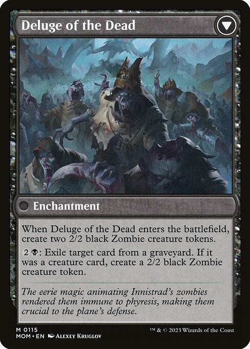Invasion of Innistrad // Deluge of the Dead (back)
